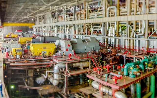 ТЭЦ-2 Чебоксары, зал турбогенераторов