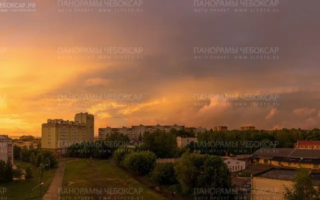 Закат после ливня