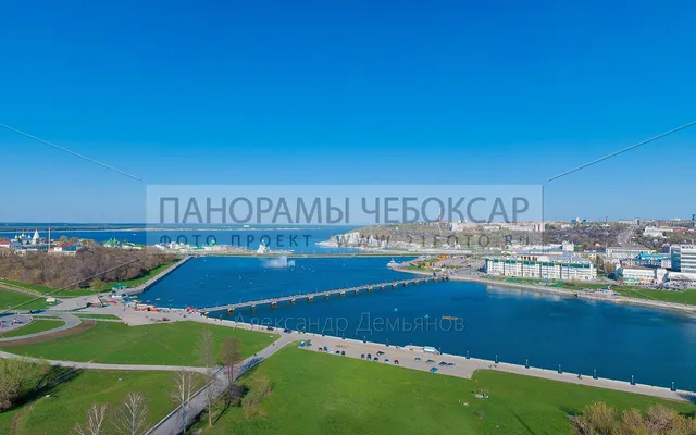 Фото панорама Чебоксарского Залива Летом