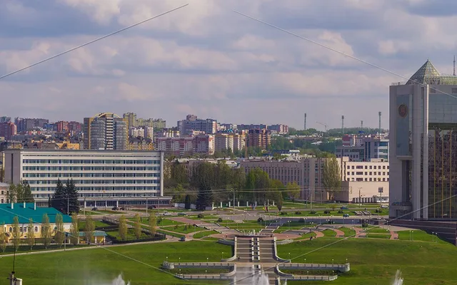 144 мегапиксел — Фото центра города Чебоксары летом  (гигапиксельные фотографии города Чебоксары)