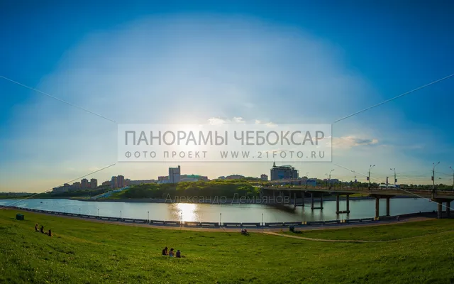 Чебоксарский залив и театр Оперы и балета