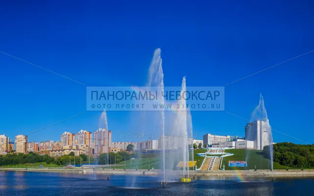 Радуга в фонтанах