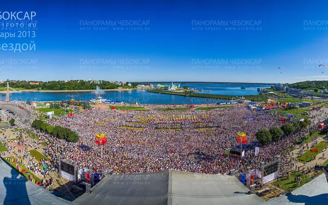 Зарядка со звездой в день города Чебоксары 2013
