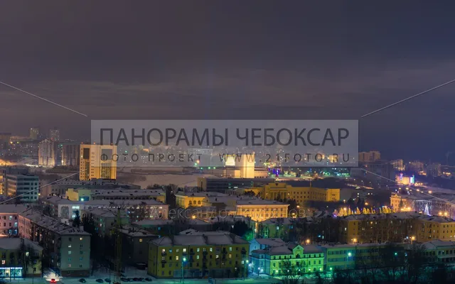 Центр города чебоксары зимой в облачную погоду