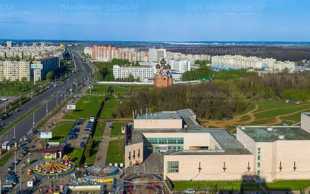 Ново-южный район весной (Гигапиксельные фотографии Чебоксар)