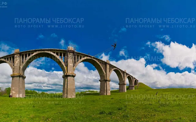 Фото Железнодорожного моста в Канашском районе Чувашской республики