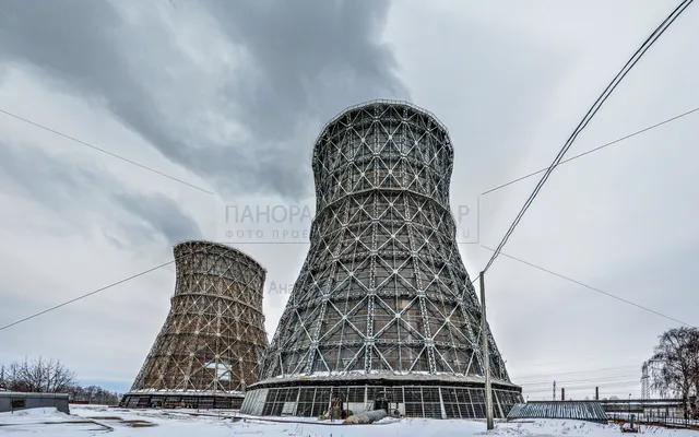 Градирни Чебоксарской ТЭЦ-2. Зима 2013