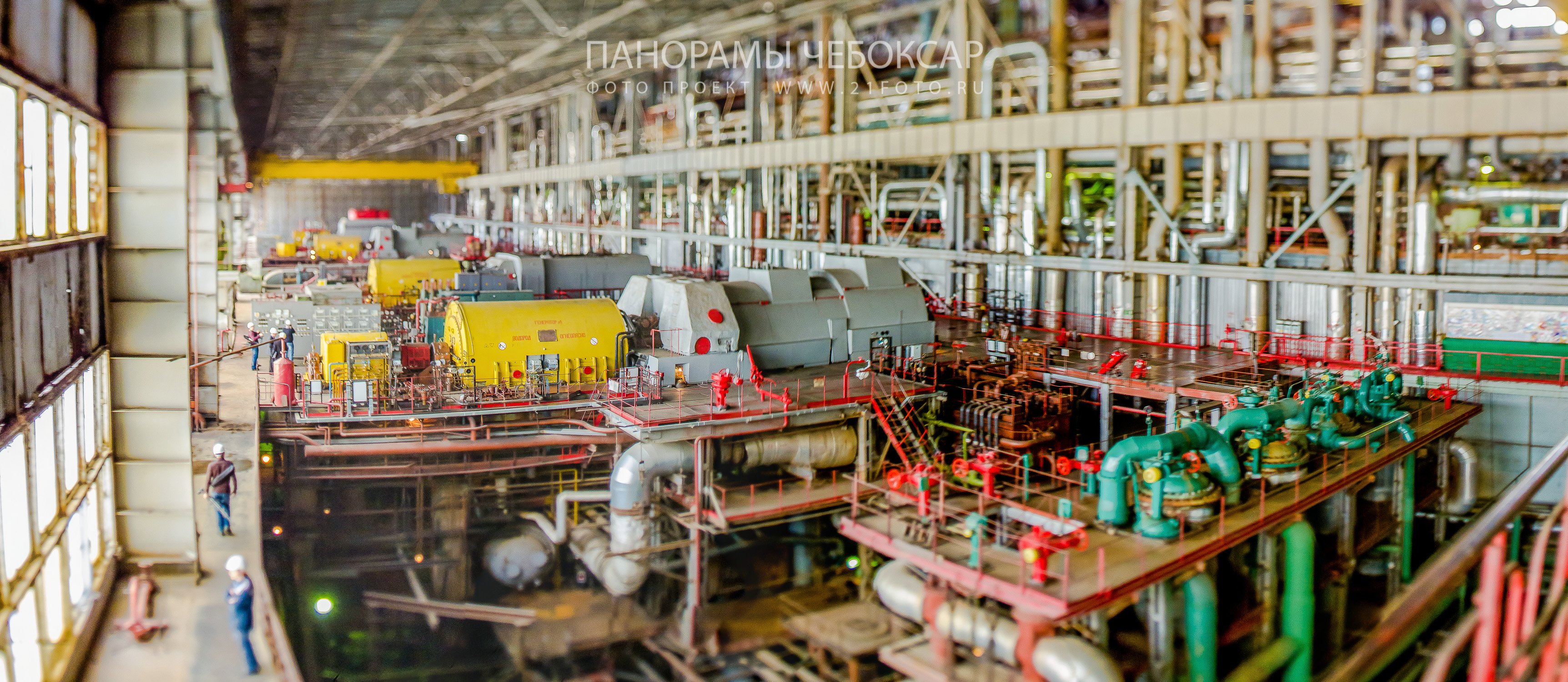 ТЭЦ-2 Чебоксары, зал турбогенераторов