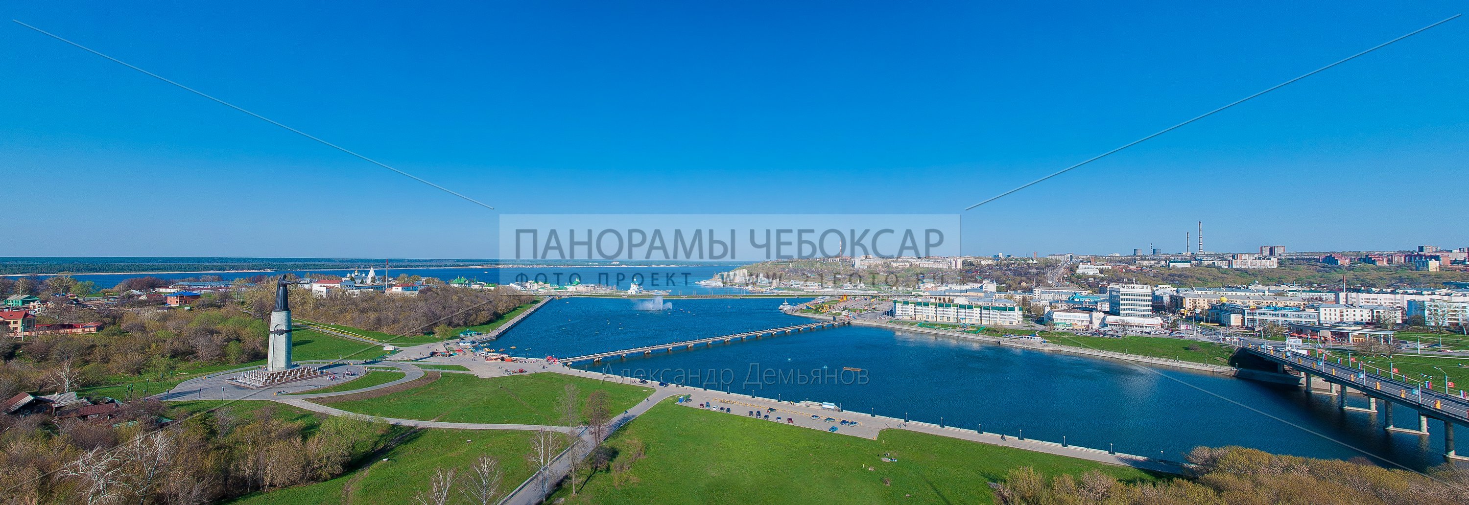 Фото панорама Чебоксарского Залива Летом