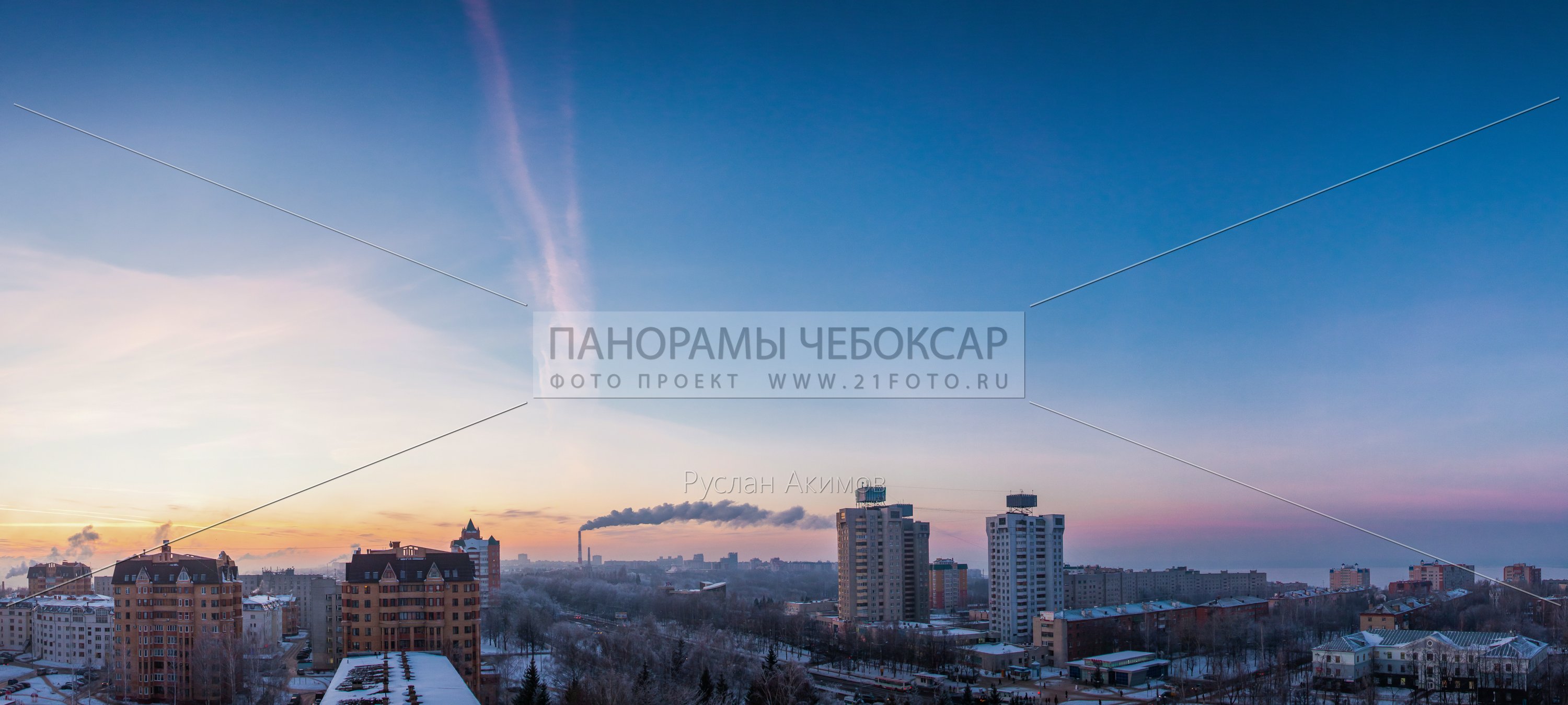 Московский проспект на закате