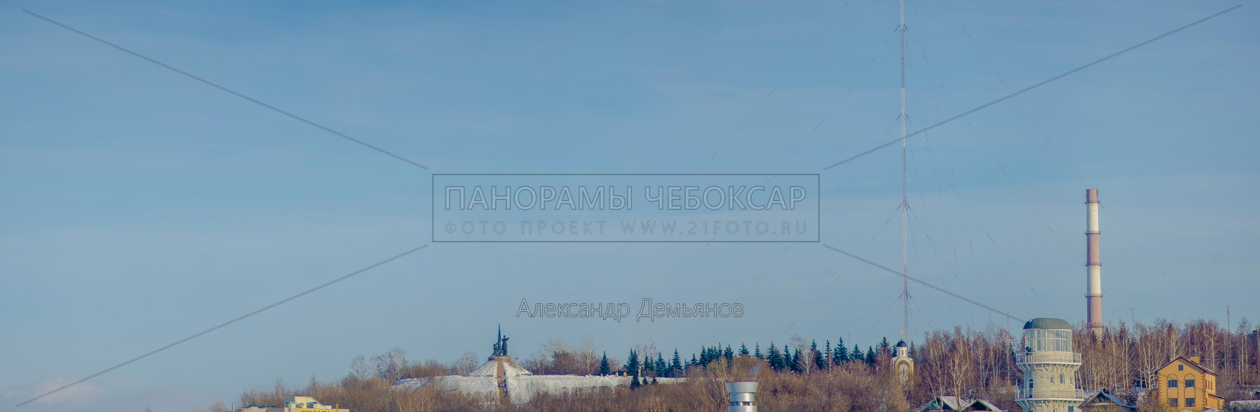 Утраченный Чебоксарский вид на парк победы Зима 2013